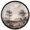 Klassiek - Landschap - Neutraal Fotolijst rond zonder passe partout klein -3d