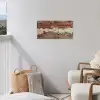 Muur - Baksteen - Verweerd tuinposter los doek klein -sfeer8