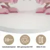 Kippen - Badjas - Krukspelden - Hakken Akoestische PET Vilt - Rond klein -closeup_NL