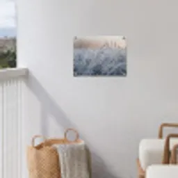 Rijp - Gras - Kristallen - Winter - Minimalistisch tuinposter los doek klein -sfeer8