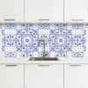 Tegels - Patronen - Delfts Blauw keuken achterwand 2 middel 871 -3d