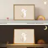 Kat - Kitten - Beige - Stippen Light Box met batterij (Wandlamp kind) middel -sfeer3_kind