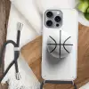 Basketbal - Wit - Schaduw - Lijnen Hoesje iPhone 16 Pro Max met koord klein -sfeer4