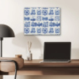 Huizen - Schepen - Blauw PET vilt klein 837 -sfeer5