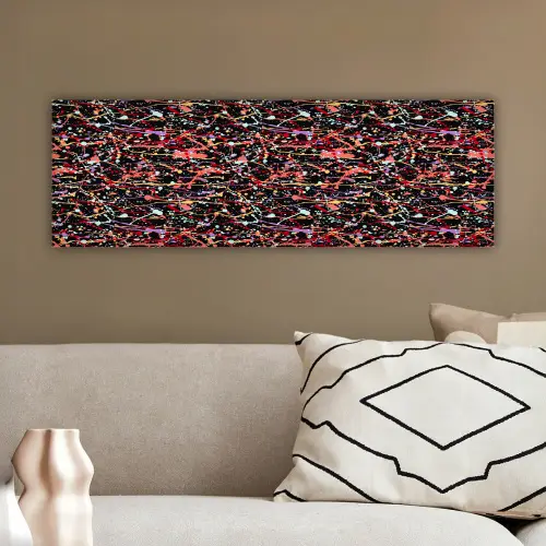 Spat - Abstract - Waterverf - Zacht canvas 2cm klein 828 -sfeer3
