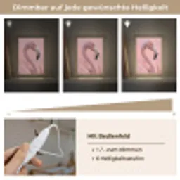 Flamingo - Portret - Roze Light Box met kabel (Kinderlampje) klein -USP_dimbaarDE