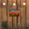 Zonsondergang - Klaprozen - Rood - Bloemen - Veld - Natuur tuinposter los doek klein -sfeer1