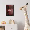 Geruit - Rood - Tekst - Christmas fotolijst zwart zonder passe partout klein -usfeer4_kinderkamer