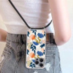 Bloemen - Botanisch - Kleurrijk Hoesje iPhone 16 Pro Max met koord klein 804 -sfeer5