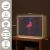 Flamingo - Roze - Neon - Licht Light Box met batterij (Wandlamp) middel -USP_websiteoverzichtNL