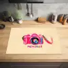 Camera - Memories - Roze - Geschilderd Inductie beschermer vinyl 3mm klein -sfeer5