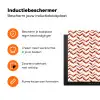 Chic - Strepen - Rood - Wit Inductie beschermer vinyl 3mm klein 276 -zzzzzzz-td-ups