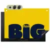 Geel - Think big - Grafisch Inductie beschemer met haakjes klein -3d