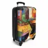 Abstract - Kunst - Boot - Kleuren NBS - Handbagage koffer - Unisex middel -productfoto_3d