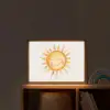 Zon - Watercolor - Geel Light Box met batterij (Wandlamp kind) middel -sfeer1_kind