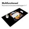 Aap - Graffiti - Kleurrijk - Bananen - Modern Muismat XXL klein -sfeer4
