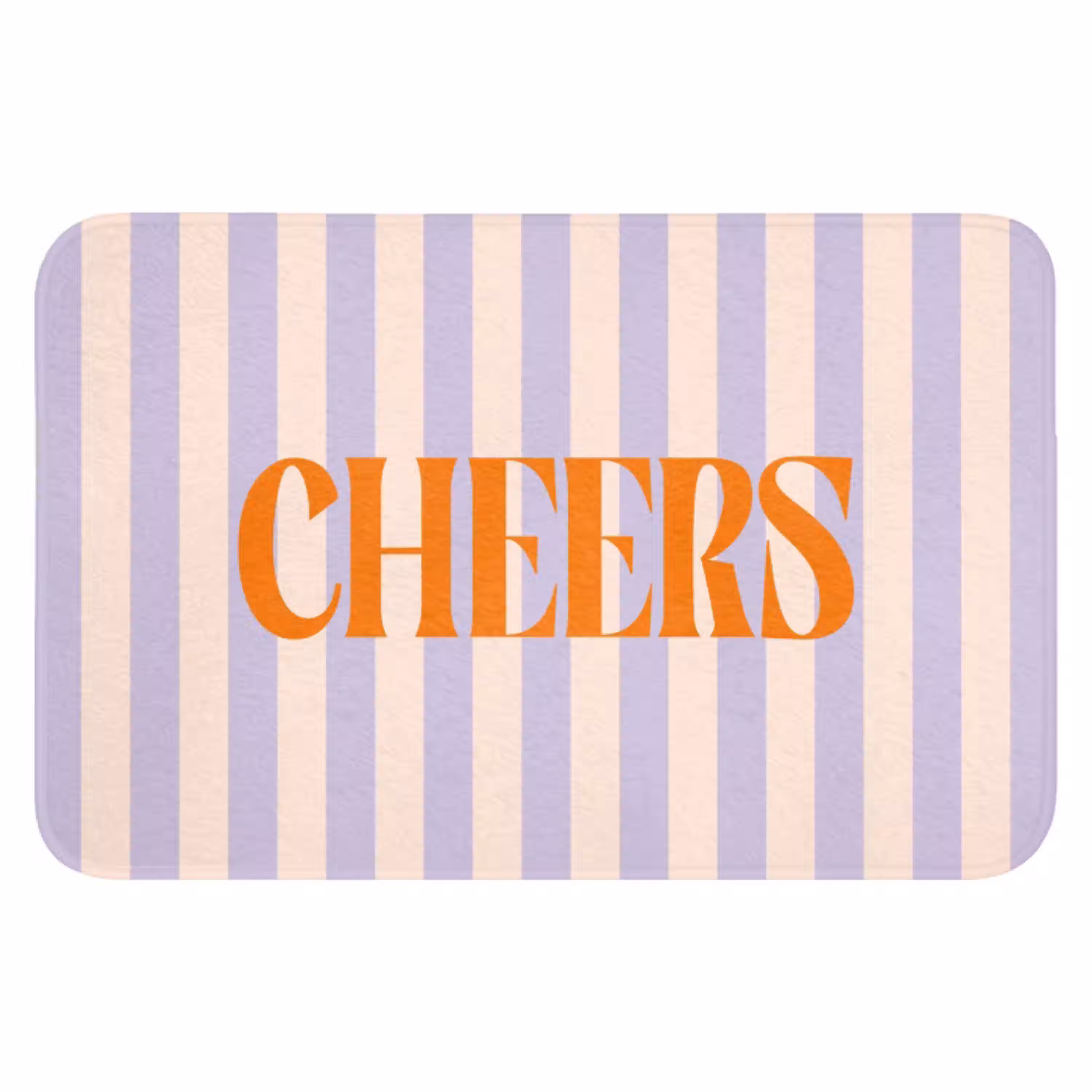 Lila - Oranje - Strepen - Cheers WCmat klein -3d