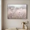 Graspluimen - Wind - Beige - Mistig Textielframe zwart klein -sfeer2