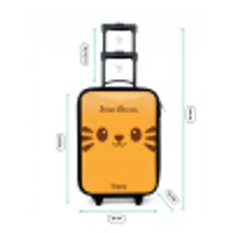Kawai - Tijger - Oranje Kinderkoffer - Zwart klein -productfoto_formaten