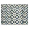 Tegel - Patroon - Blauw - Beige muismat rubber klein 262 -3d
