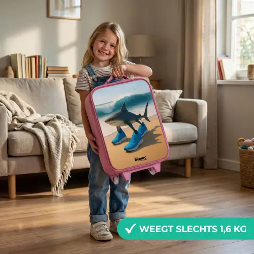 Tralalero tralala Kinderkoffer - Roze klein -sfeer2_NL