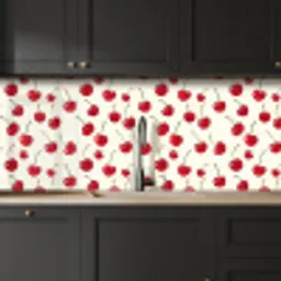 Kersen - Minimalistisch - Rood keuken achterwand 2 middel 871 -sfeer1