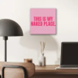 Tekst - Modern - Roze aluminium wit klein -sfeer5