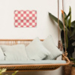Traditioneel - Patroon - Roze tuinposter los doek klein 239 -sfeer7