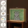 Panter - Zebrapatroon - Groen Light Box met batterij (Wandlamp) middel -USP_websiteoverzichtNL