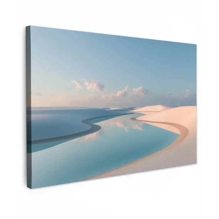Duinen - Waterplas - Oneindige rust canvas 2cm klein -z3d