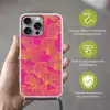 Bladeren - Nerven - Grafisch - Roze Hoesje iPhone 16 Pro Max met koord klein -sfeer2_NL