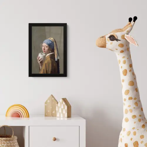 Klassiek - Humor - Kleurrijk fotolijst zwart zonder passe partout klein -usfeer4_kinderkamer