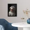 Tijger - Kokskleding - Bruin fotolijst zwart zonder passe partout klein -sfeer4