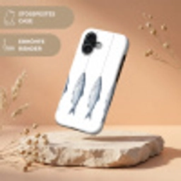 Vissen - Illustratie - Delfts - Blauw Toughcase MagSafe Apple iPhone 17 klein -USP_RandenV_DE