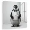 Pinguïn - WC rol - Wit plexiglas 5mm klein -zzzproduct_nieuw