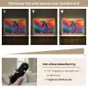 Dolfijn - Kleurrijk - Oceaan - Koraal Light Box met batterij (Wandlamp) middel -USP_dimbaarNL