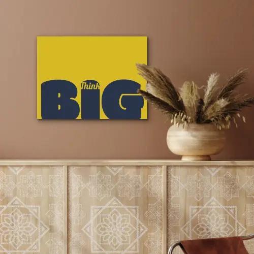 Geel - Think big - Grafisch PET vilt klein -sfeer4