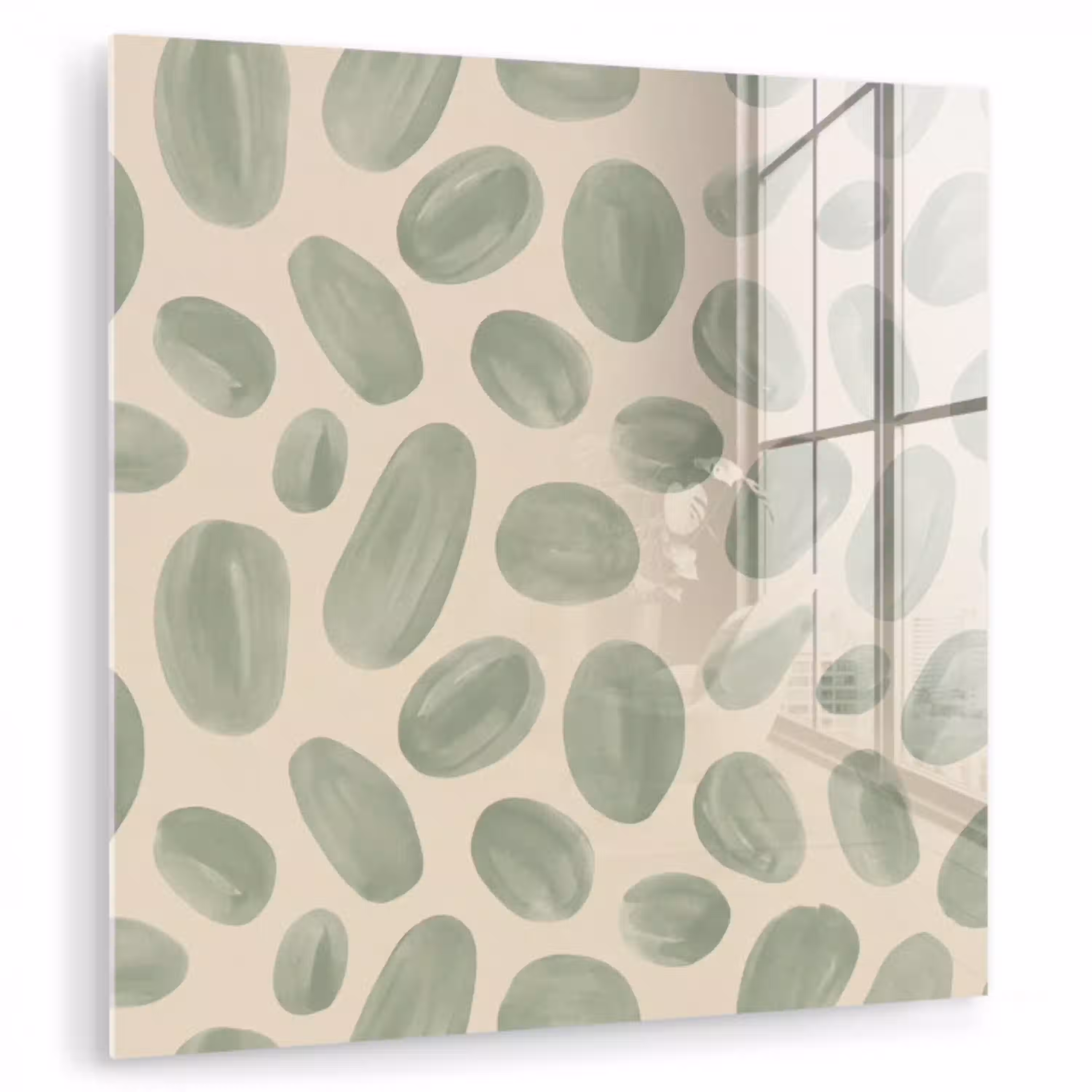 Abstract - Patroon - Organisch - Groen - Modern plexiglas 5mm klein -zzzproduct_nieuw