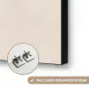 Symmetrische bocht - Koperkleurig Textielframe zwart klein -USP_ophangsysteemNL