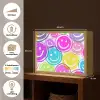 Smileys - Kleurrijk - Neon Light Box met batterij (Wandlamp kind) middel -USP_websiteoverzichtNL