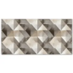 Geometrisch - Motief - Aardetinten Balkonbeschermer Duitsland klein 596 -zz_3d