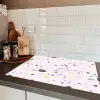 Terrazzo -  Patroon - Zacht - Snoep Inductie beschermer vinyl 3mm klein 276 -sfeer3