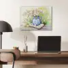 Vaas - Delftsblauw - Madeliefjes PET vilt klein -sfeer5