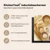 Granen - Hout - Kom - Beige Inductie beschermer vinyl 3mm middel -sfeer2