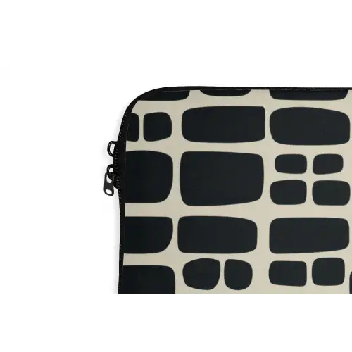 Modern - Organisch - Zwart laptophoes neopreen klein 279 -detail