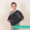 Groene camouflage print Kinderkoffer - Zwart klein -sfeer4_NL