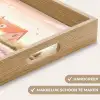 Lavendelveld - Huis - Paars Dienblad Rechthoek middel -USP_HandgreepNL