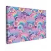 Regenbogen - Bloemen - Kleurrijk - Wolken canvas 2cm klein -z3d