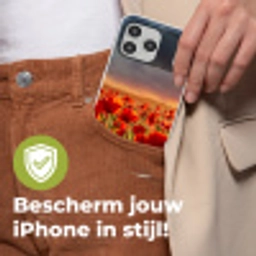 Zonsondergang - Klaprozen - Rood - Bloemen - Veld - Natuur Telefoonhoesje iPhone 17 Pro Max klein -sfeer4_NL