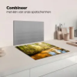 Bos - Beek - Zonlicht - Natuur - Groen Inductie beschermer vinyl 3mm middel -wsfeer7_website